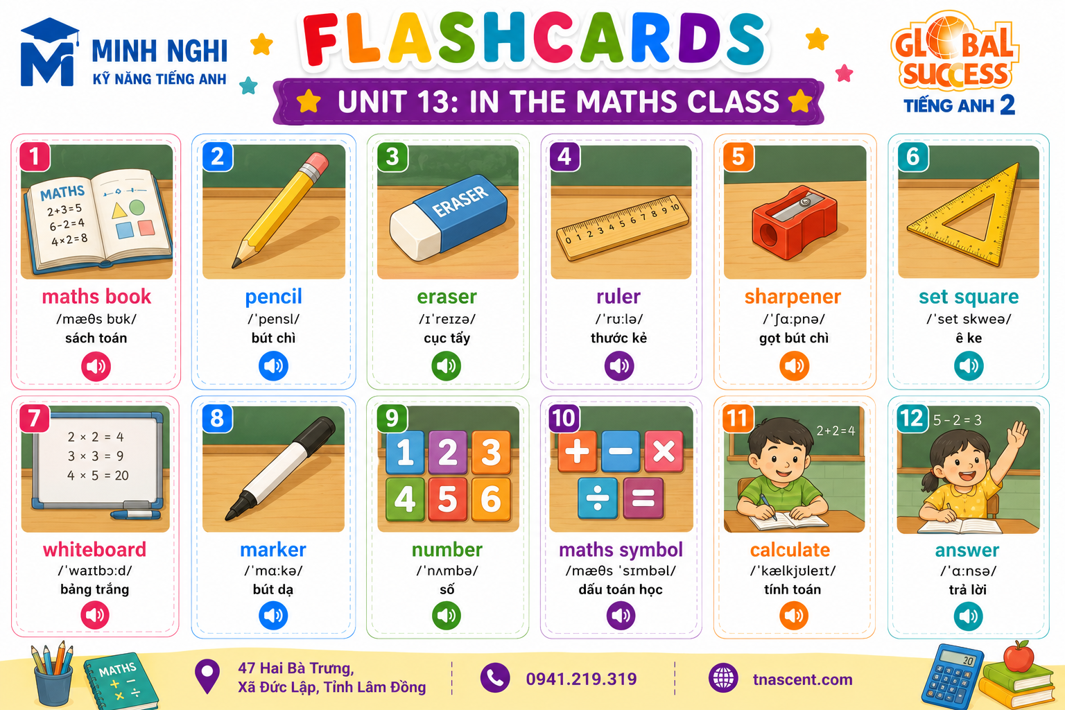 Flashcards Unit 13 Global Success