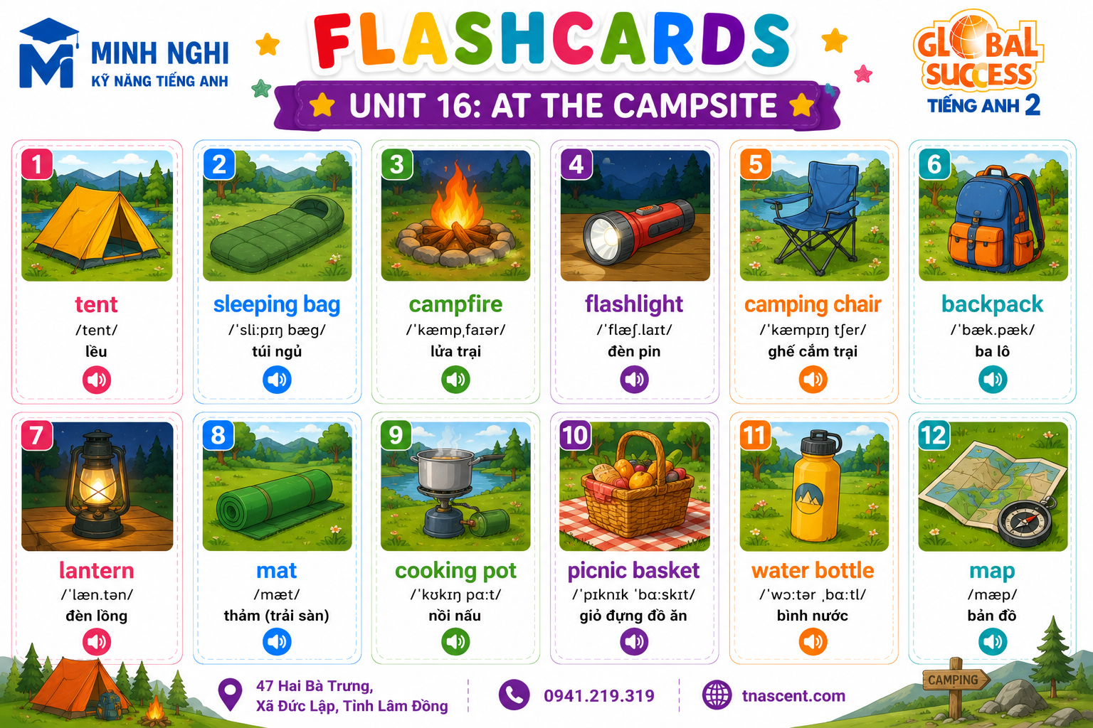 Flashcards Unit 16 Global Success