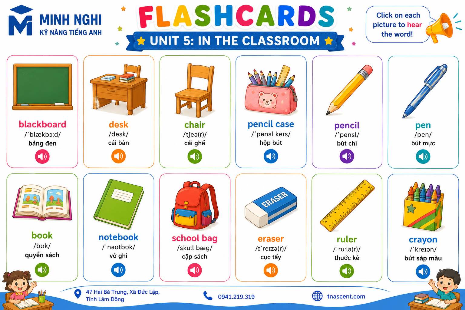 Flashcards Unit 5 Classroom