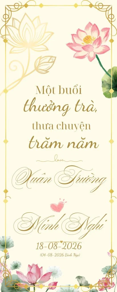 Mẫu Canva Dạm Ngõ Một Buổi Thưởng Trà Thưa Chuyện Trăm Năm