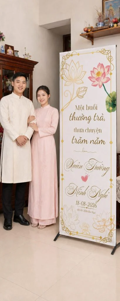 Mẫu Canva Một Buổi Thưởng Trà Thưa Chuyện Trăm Năm 2